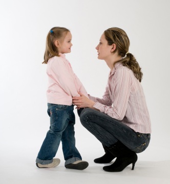 iStock mom talking with daughter